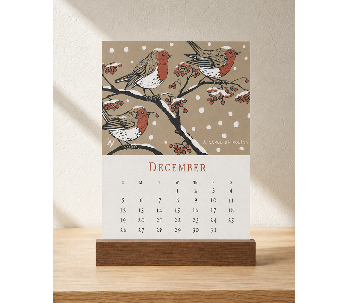 Animal Almanac 2027 Calendar with Stand - Yoshiko Yamamoto